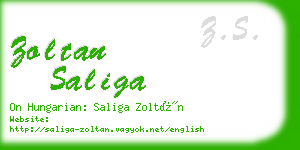 zoltan saliga business card